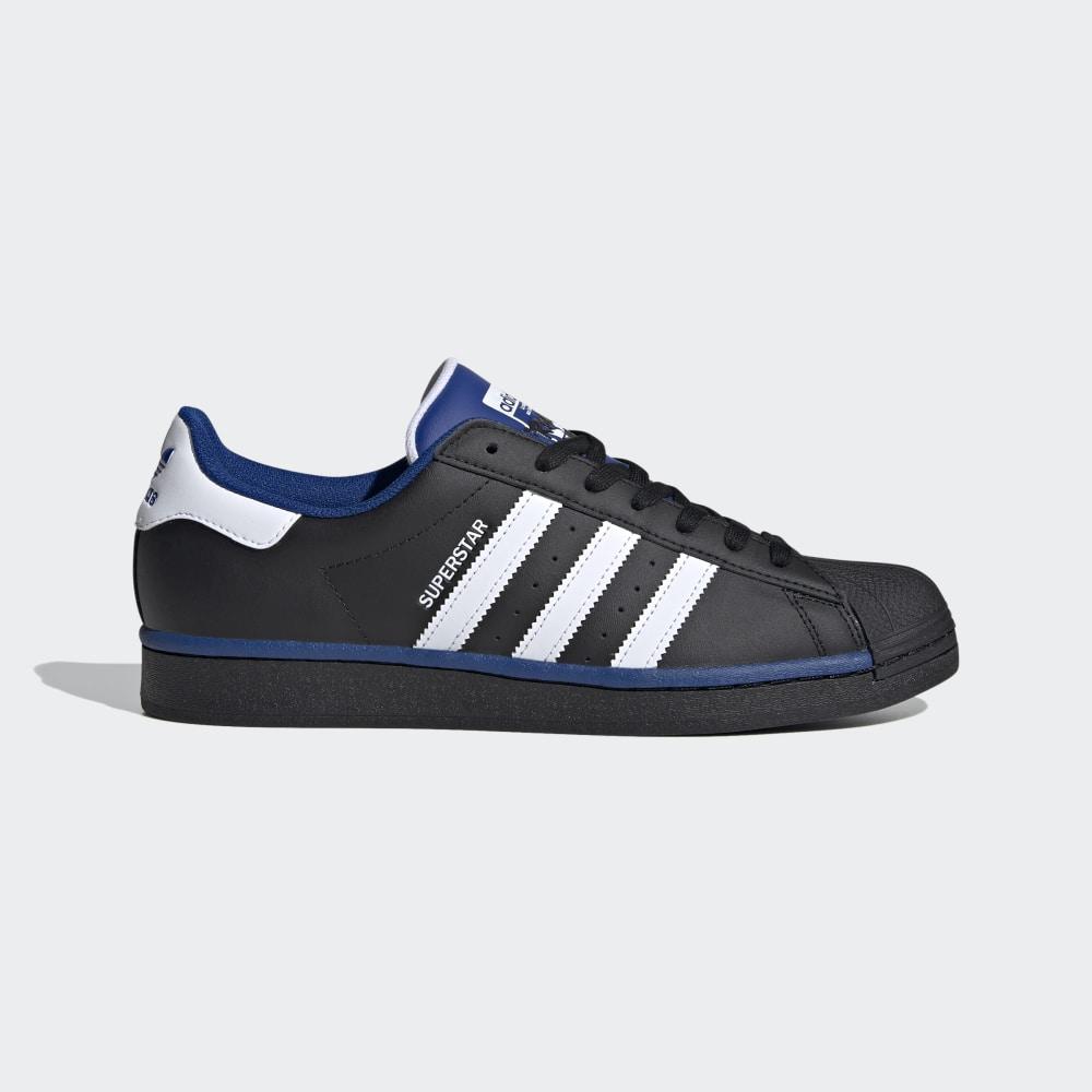 Originals Adidas Superstar Dama Romania - Negrii/Albi/Albastru Regal FV4190